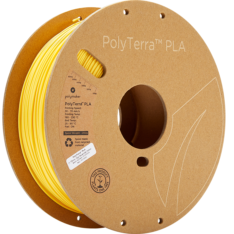 Filamento PLA PolyTerra Polymaker PLA Yellow Amarillo