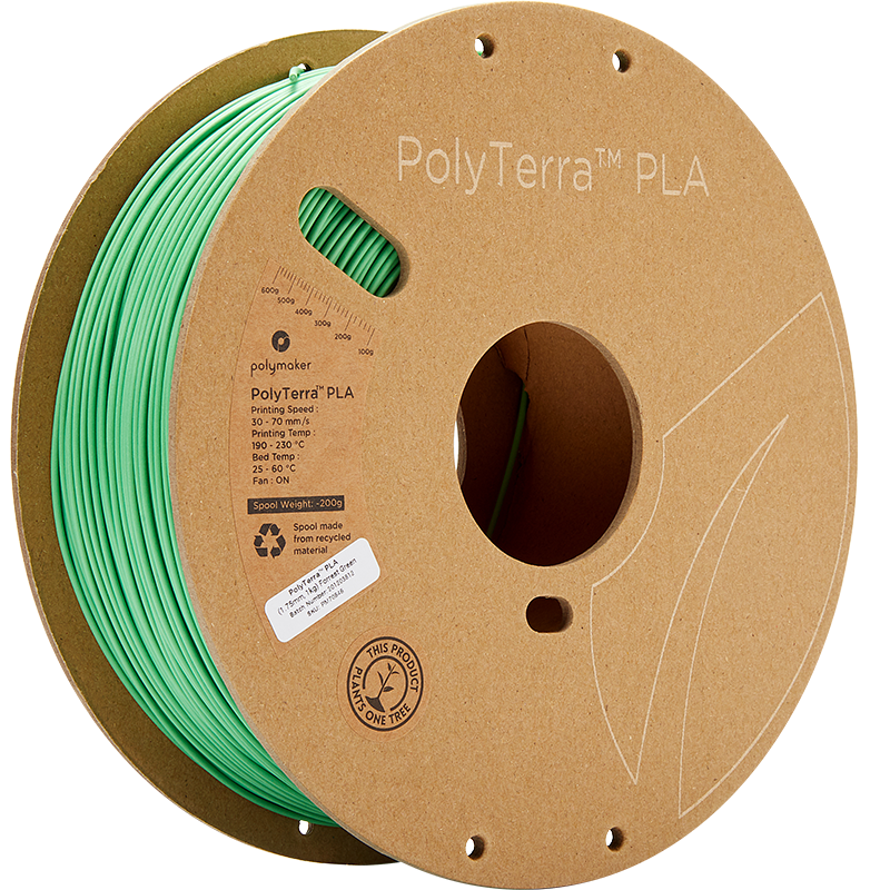 Filamento PLA PolyTerra Polymaker PLA Green Verde