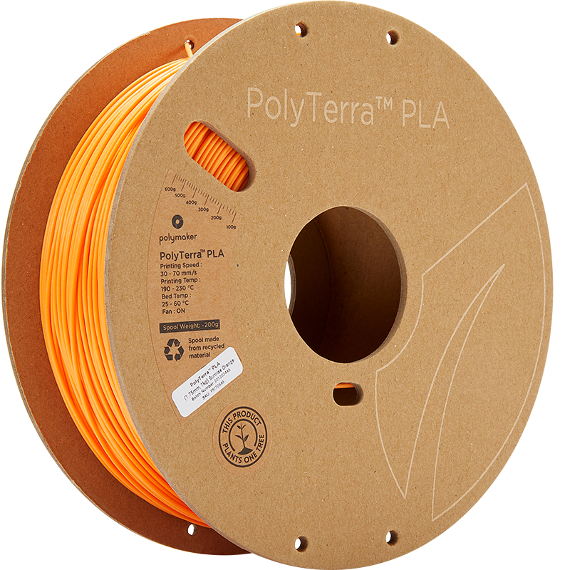 Filamento PLA PolyTerra Polymaker PLA Orange Naranja