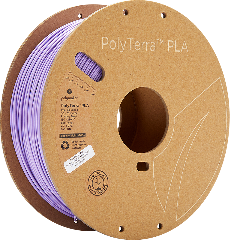 Filamento PLA PolyTerra Polymaker PLA Purple Morado